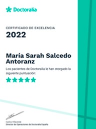 Certificado Excelencia Doctoralia 2022
